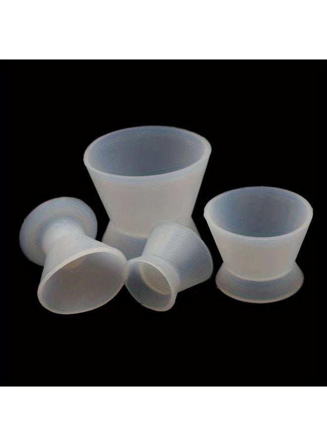 4 Pieces Dental Silicone Mixing Bowl Set Large and Mini Self Standing Cups - Image 1